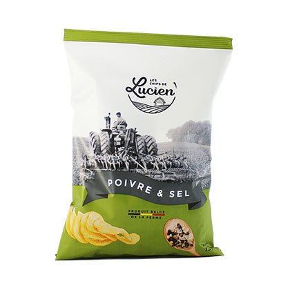 Les chips de Lucien - Poivre et sel - 125 g | Livraison de boissons Gaston